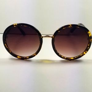 BP 50mm Oversized Round Sunglasses Tortoise Shell